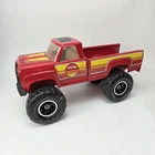 Vtg 1970s Tonka BIG COUNTRY Hi-BOY 4X4 Red MR-970 Lifted Pickup Truck 16"