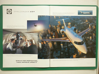 12/1997 PUB FLUGZEUG BOMBER CHALLENGEGER 604 BUSINESS JET BIZJET ORIGINAL ANZEIGE