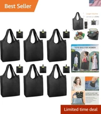 Machine Washable Foldable Grocery Bags - Cute Animal Patterns and Sturdy Design