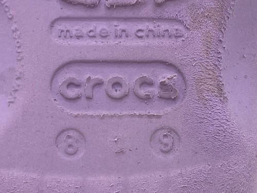 Mädchen Crocs Disney Frozen Clogs Jugend 8-9 lila blau Schuhe - Bild 7 von 7