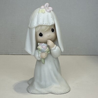 Vintage Precious Moments Bride Figurine E-2486 1983 Loose No Packaging