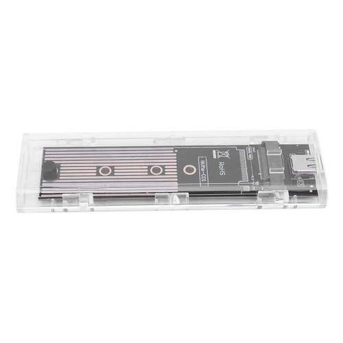 M.2 PCI-e NVME Clear SSD Case 10Gbps USB3.1 Type C Hard Disk Case M Key B +M Key - Bild 8 von 14