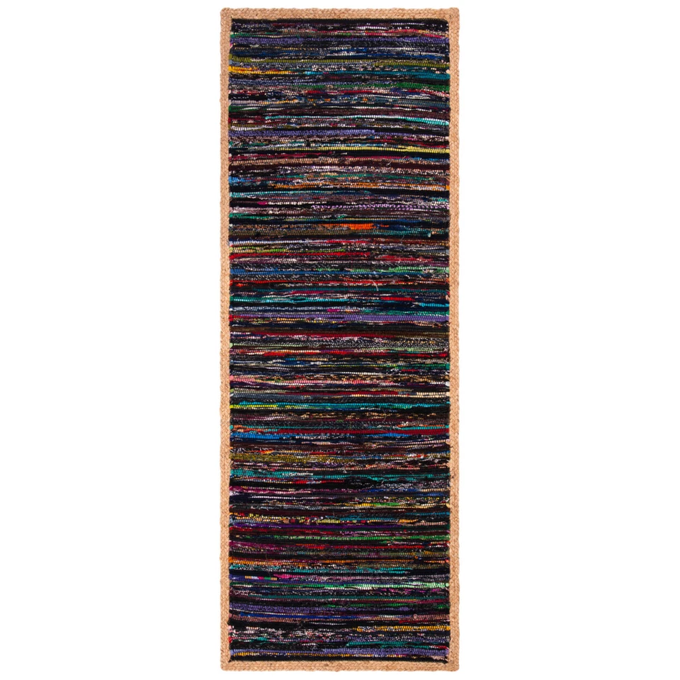 SAFAVIEH Montauk MTK960Z Handwoven Black / Natural Rug - Image 3 of 4