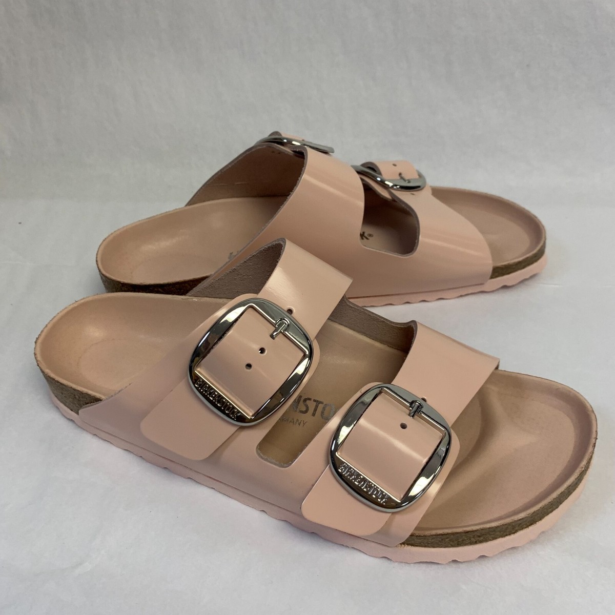 BIRKENSTOCK ARIZONA BIG BUCKLE ヌバックレザー Arizona Big Buckle Natural Leather Patent High-Shine Light