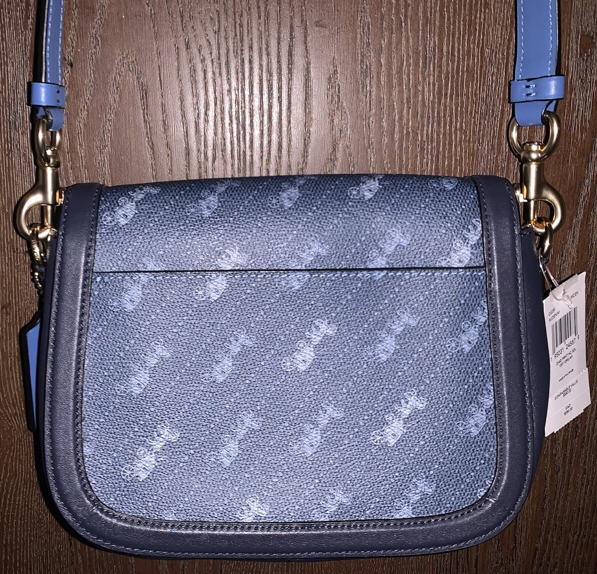Coach Women's Saddle Bag with Horse and Carriage Dot Print