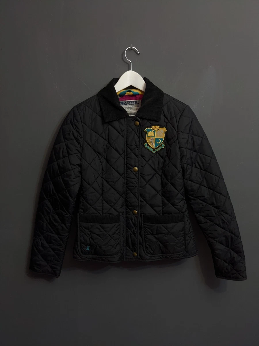 Joules black top padded jacket