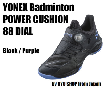 YONEX Badminton Shoes POWER CUSHION 88 DIAL SHB88D3 537 Black