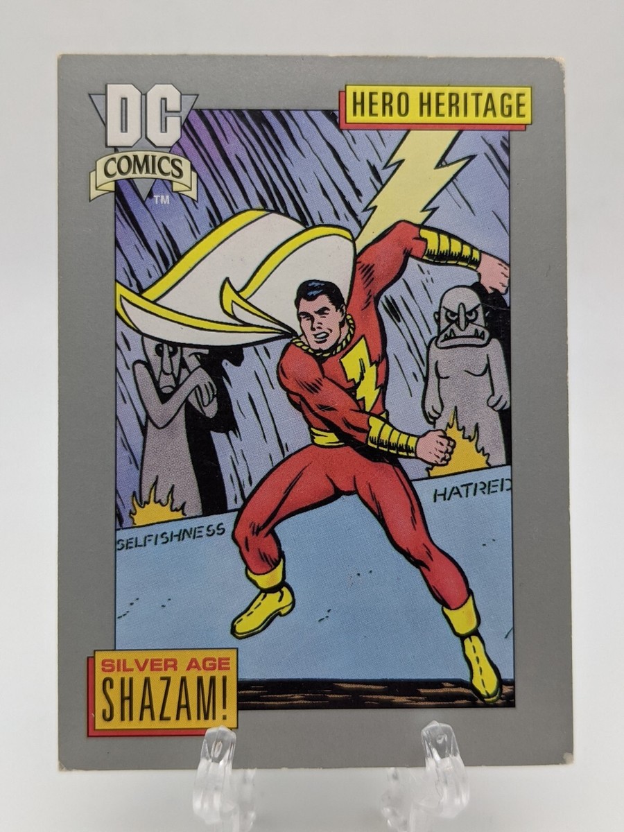 H6 超レア SHAZAM X 90s Rare Works 💥 DC Comics SILVER AGE SHAZAM #14 1992 Hero Heritage Trading Card