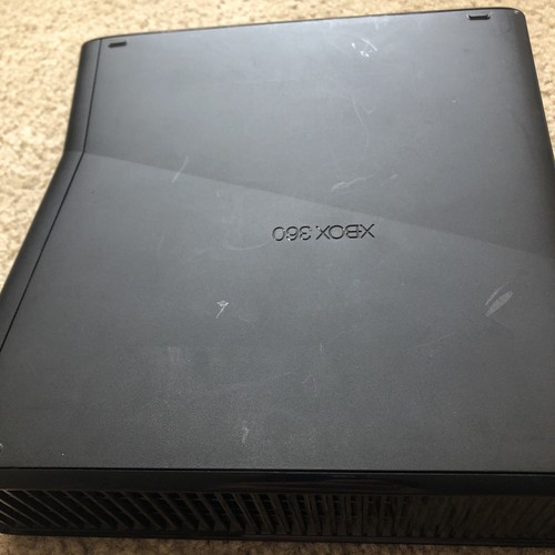 Repuesto de consola Microsoft Xbox 360 S Slim 250 GB negro mate probado 1439 - Imagen 8 de 9