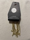 Paparazzi earrings gold colored dangle earrings and chain — photo 2