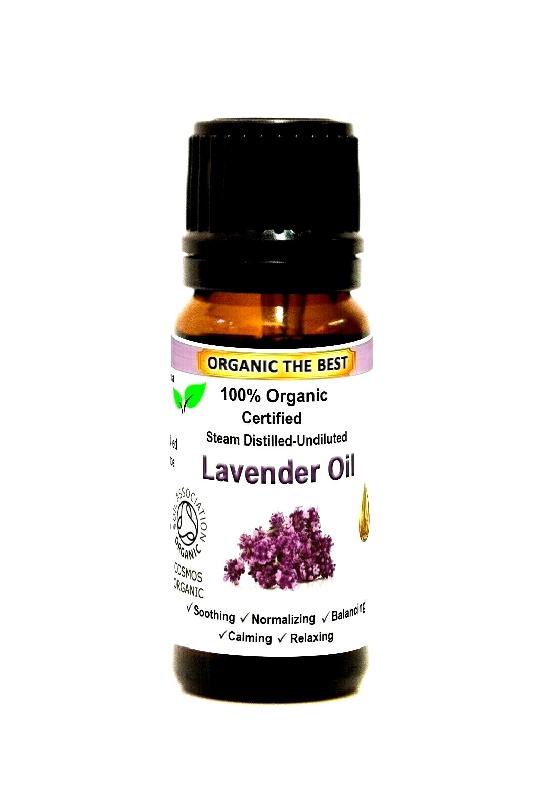 Organic Lavender Essential Oil Undiluted Certified Premium Quality 10ml