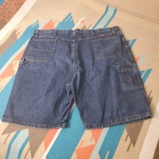 Wrangler Carpenter Jean Shorts Mens Size 48 Blue Denim Relaxed Fit. Estate Find