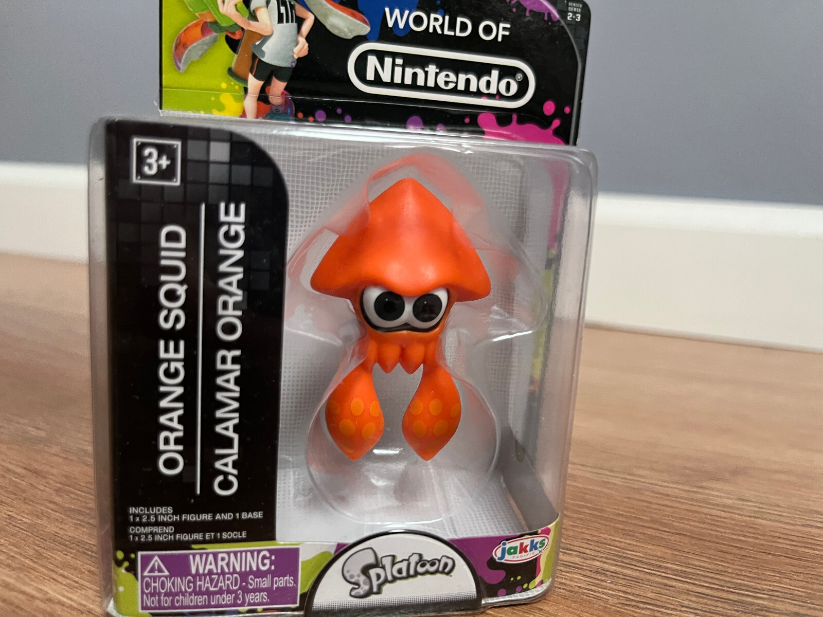 World of Nintendo Splatoon Jakks Pacific 2.5" Inch Figure Orange Squid New