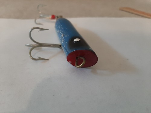 Vintage Creek Chub Striper Strike 1.5oz Crankbait Popper Blue Flash Fishing Lure - Picture 5 of 16