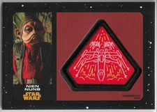 Star Wars Journey to Rise of Skywalker ~ PATCH RELIC PC-NNX Black Parallel #/99