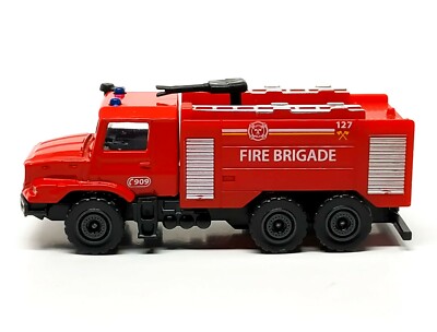 Majorette Mercedes Benz Zetros Fire Truck - Fire Brigade 1/87 (3