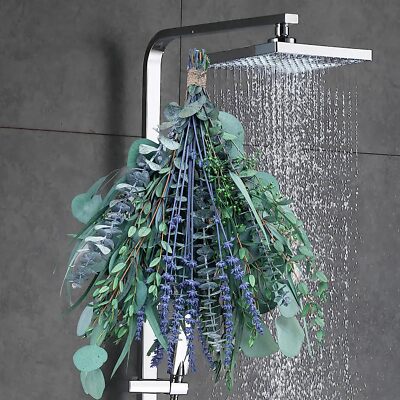 4 Kinds Fresh Eucalyptus & Lavender Flowers Bundles for Shower & Home Decor