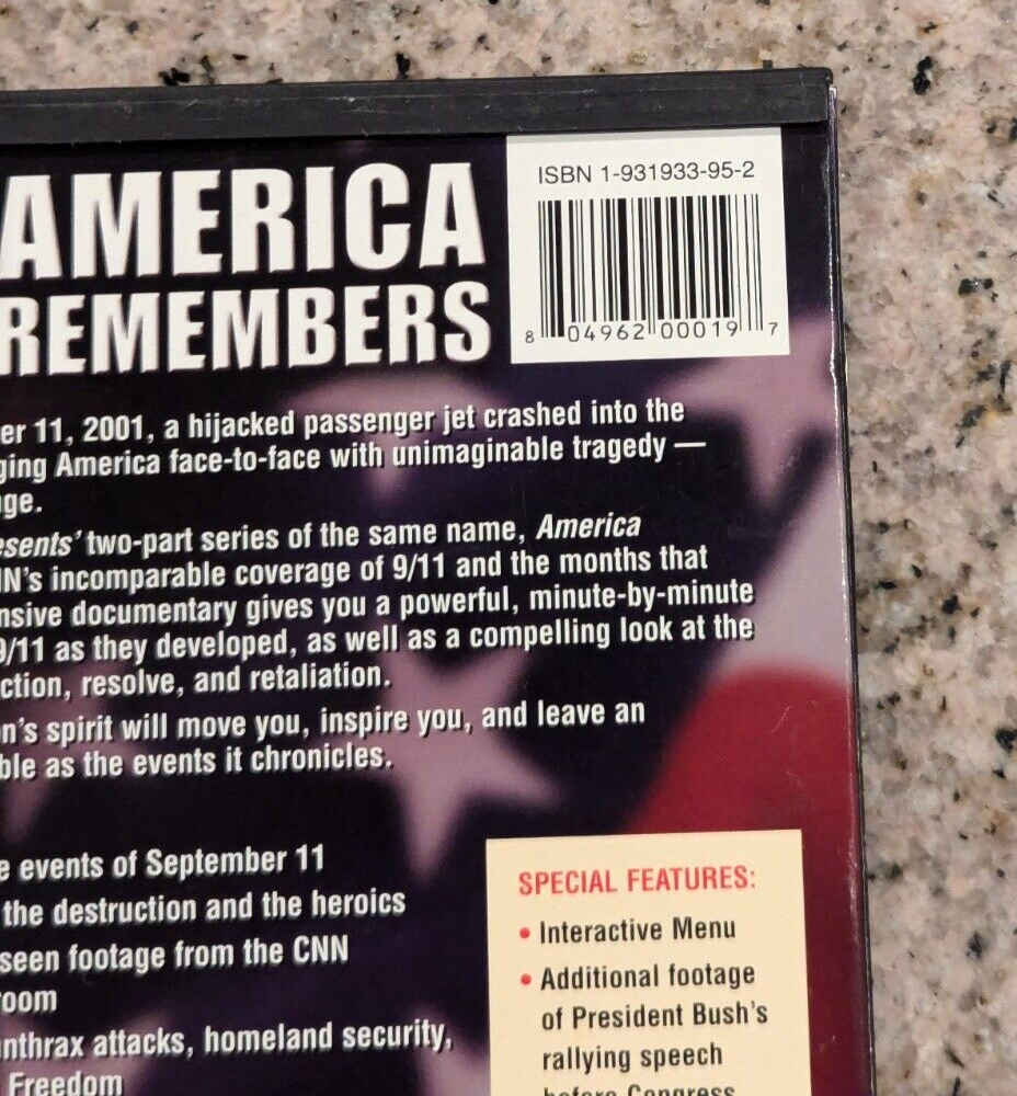 CNN Tribute - America Remembers 9/11 DVD Documentary