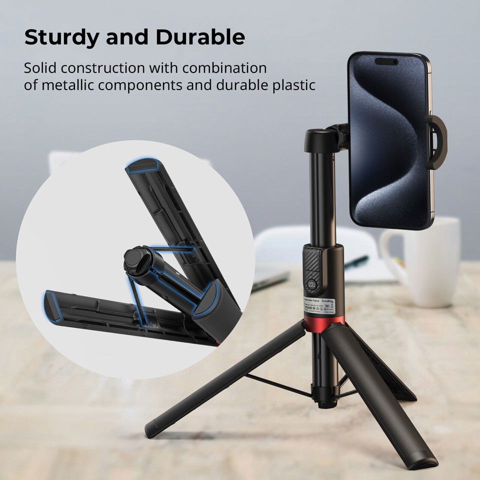 SmallRig Selfie Stick Phone Tripod Stand with Bluetooth Remote fr ...
