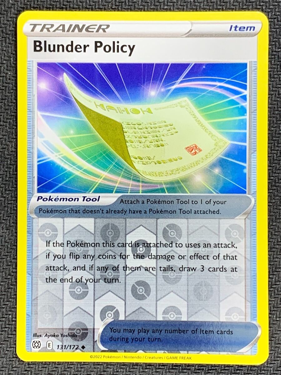 Blunder Policy - 131/172 - Uncommon Reverse Holo