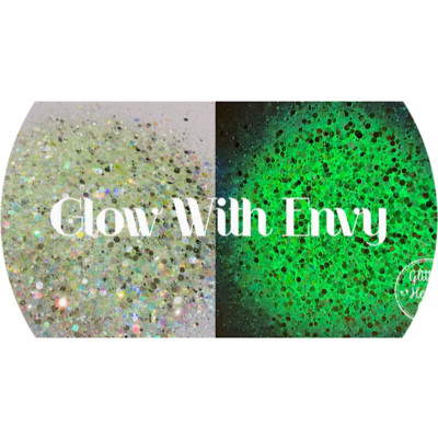Green Glow in the Dark Polyester Glitter | Craft Glitter | Arts & Crafts 