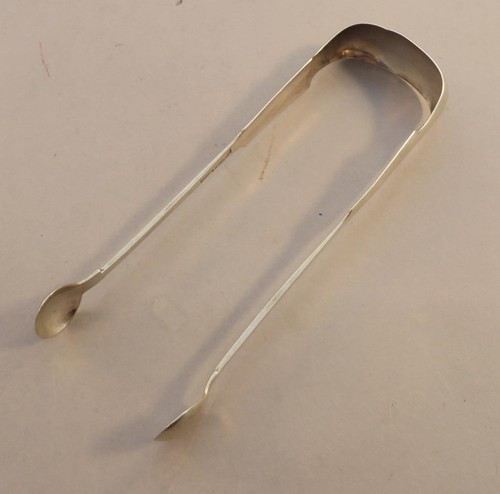 Very Rare Pair Canadian Coin Silver Tongs C. Culver Niagara c. 1817 - Picture 2 of 5