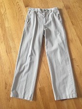 Boys GAP Dress Khaki Pants 30  Waist 30  Inseam Uniform Adjustable Waist EUC