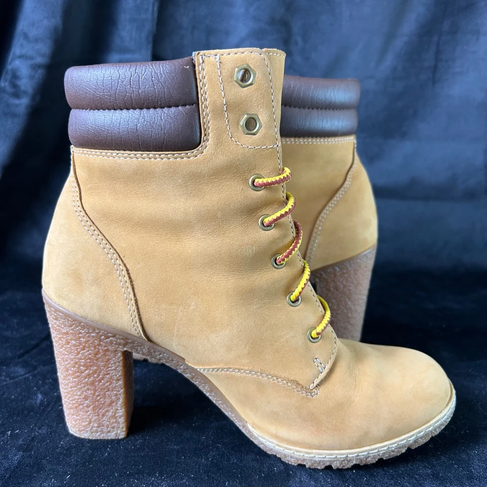Timberland Tillston 3.5" botas de trigo de tacón alto A6334 para mujer talla 7 Foto 4 de 4