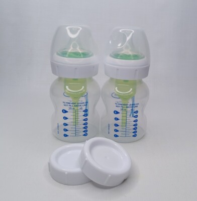 ( 2 ) Dr Brown's Natural Flow Baby Bottles 5 Oz Bottle