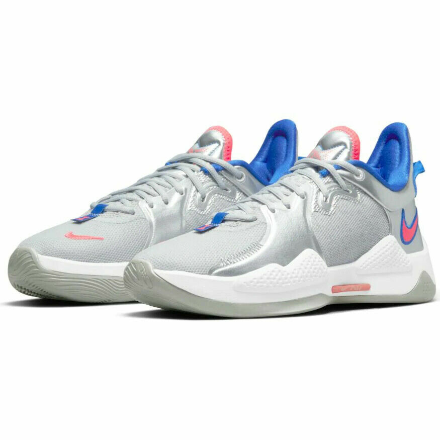 Nike PG5 Mens Size 8 Metallic Silver 