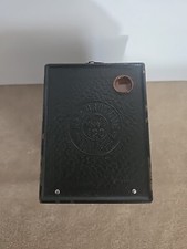 Kodak Eastman Brownie No 2 Camera Model F Black Box w/Key Winder With strap/bx 