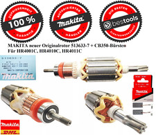 MAKITA Nuovo Rotore Originale 513633-7+ Spazzole CB350 per HR4001C, HR4010C, HR4011⭐