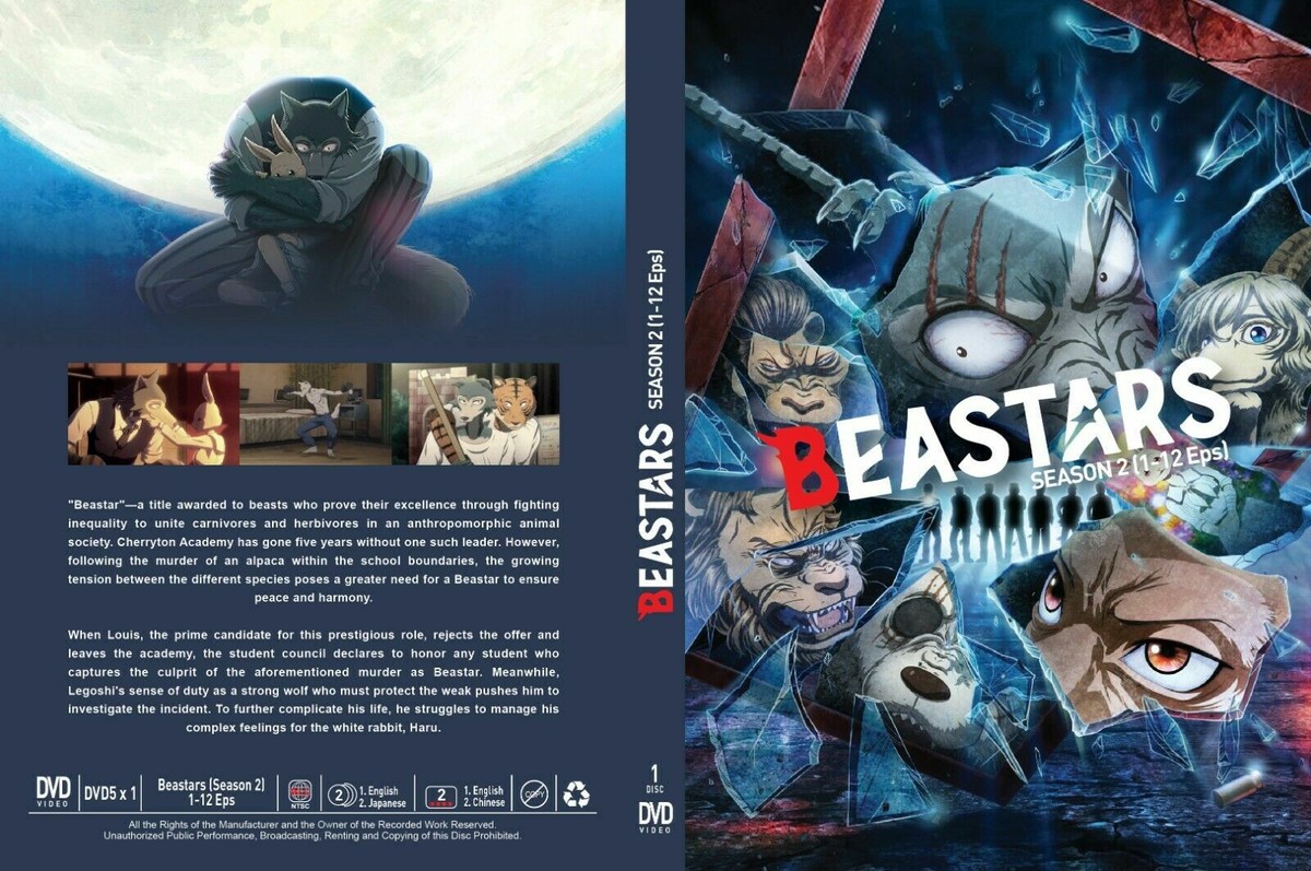 ENGLISH DUBBED Beastars Season 2 (VOL.1 - 12 End) DVD Anime ENGLISH DUBBED Beastars Season 2 (VOL.1 - 12 End) DVD Anime
