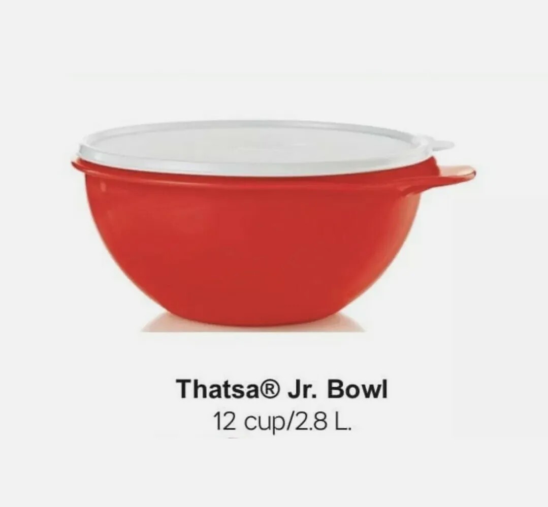 Tupperware 12点 Tupperware Thatsa Bowl Junior 12 Cup Mixing Bowl with Lid