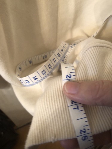 Aerie Women’s Xl Ivory Fleece Boxy Sweatshirt “love” Oversized Distressed Cozy - Picture 9 of 11