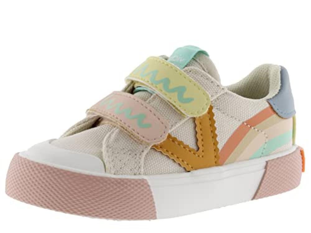 (TG. 30 EU) victoria 1065181, TRIBU Tiras Print Multicolor, Zapatilla cierre Vel