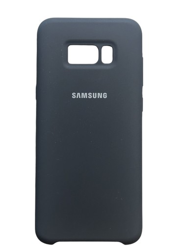 Genuine Samsung Galaxy S8+ Plus Silicone Phone Case Cover Dark Grey EF-PG955TBEG - Picture 3 of 4