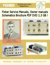 Fisher Service Owners Manuals Schematics, Custom 550 Files Collection PDF DVD