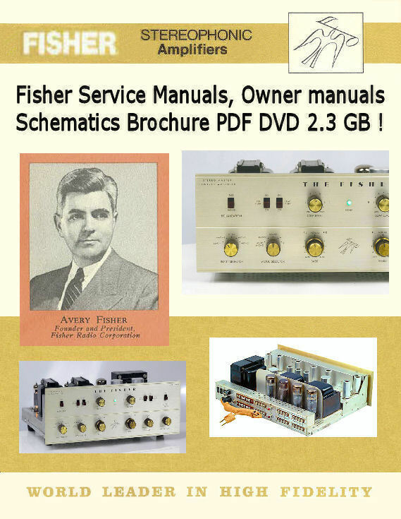 Fisher Service Owners Manuals Schematics, Custom 550+ Files Collection PDF DVD  