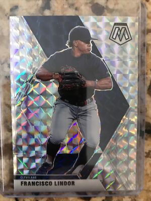 Francisco Lindor 2020 Panini Chronicles Mosaic Holo Silver Prizm