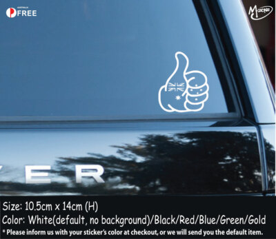 Thumbs up Australia flag Sticker Decals Reflective Car Stickers Best Gifts