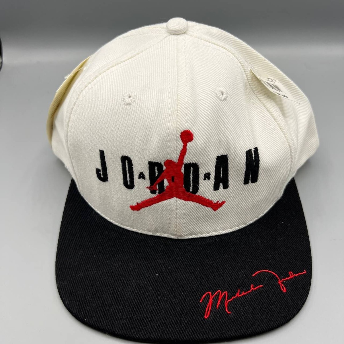 Vintage Air Jordan Hat Men White Black Nike Snap Back Cap with