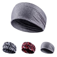 Yoga Sports Wide Headband Non-slip Elastic Hair Wrap Gym Hairband Sweatband US