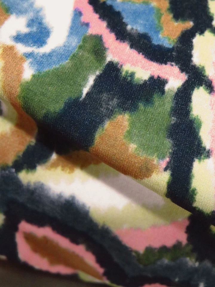 Power Knit  Fabric 4 Way Stretch Paisley  Athletic Wear Swimwear  By the Yard   - Image 2 of 3