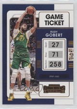 2021-22 Panini Contenders Game Ticket Bronze Rudy Gobert #61 0qr0