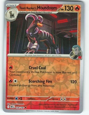 Team Rocket's Houndoom - Reverse Holo - 38/182 Destined Rivals - Pokémon TCG