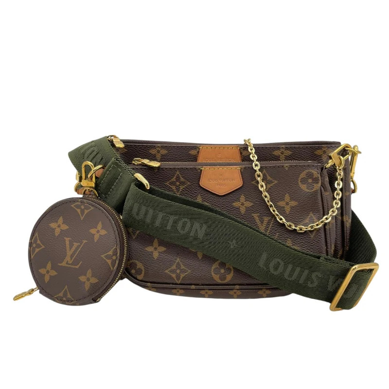 LOUIS VUITTON Multi Pochette Accessoires Brown / Khaki Canvas #OKB2647