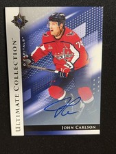 24-25 UD Ultimate Hockey Silver Auto 32 John Carlson