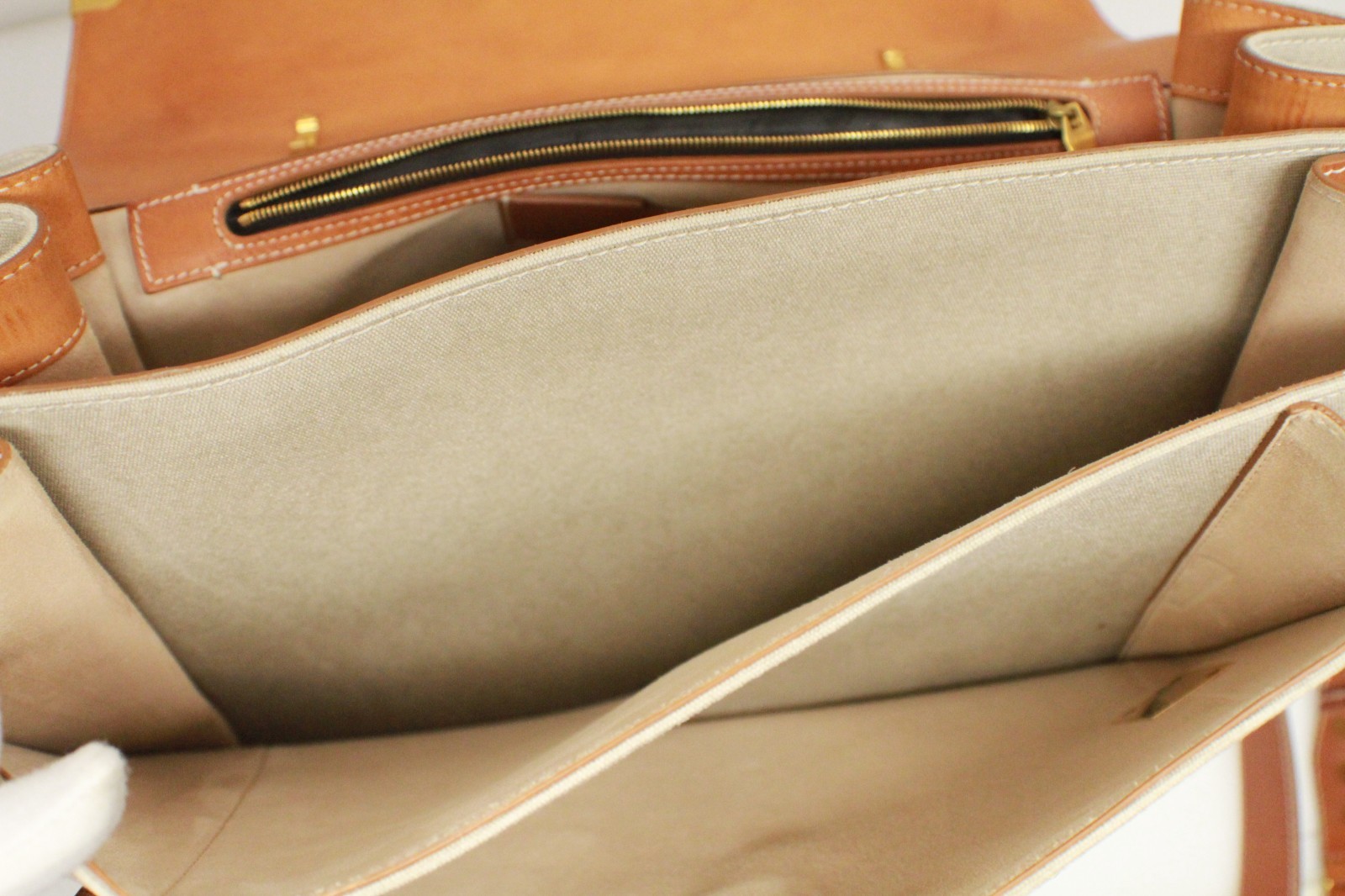 Balmain B-Buzz leather - Trimmed Canvas top handle bag image 8