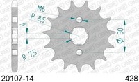 Kymco 125 R Spike 125 Kettenrad Afam 20107-14 428 2004-2006